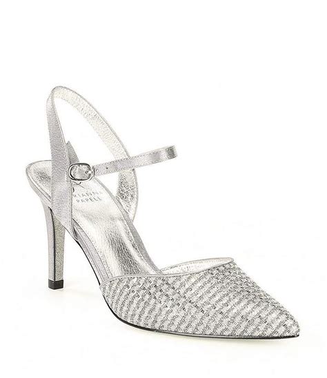 adrianna papell hadleigh metallic glitter fabric dress pumps|adrianna papell sale.